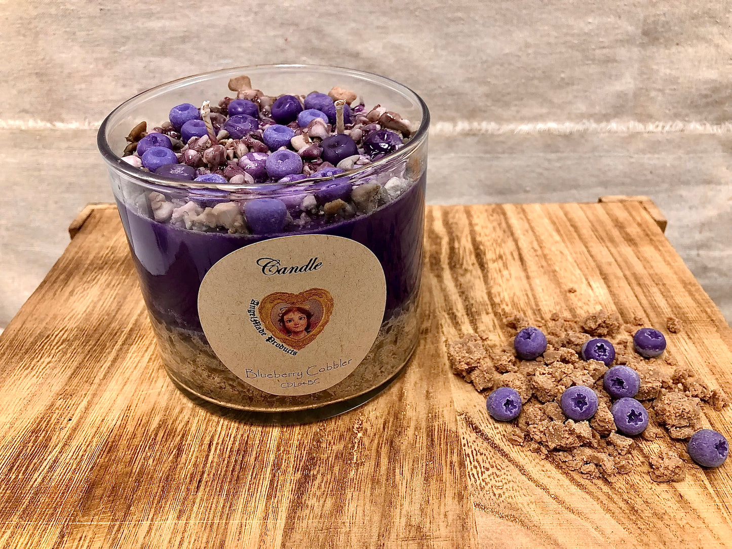 Gourmet Blueberry Cheesecake Candles