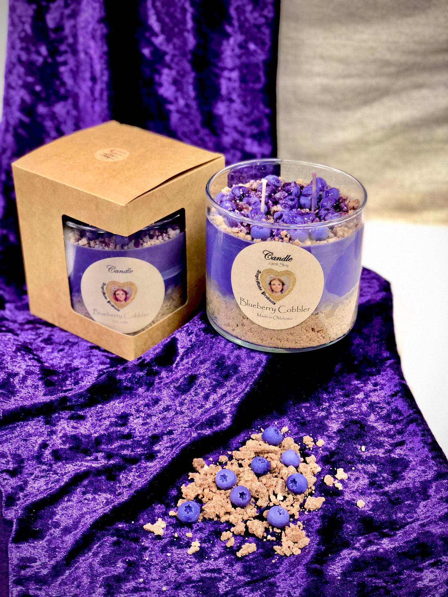 Gourmet Blueberry Cheesecake Candles