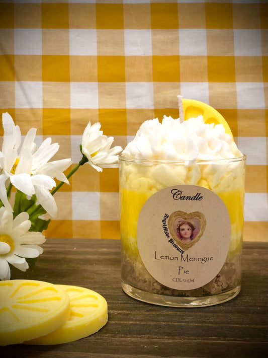 Gourmet Lemon Meringue Pie Candles